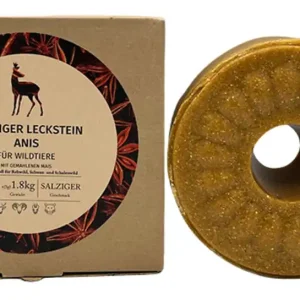 Wildlutscher Leckstein salziger Anis 1,8 kg mit gemahlenem Mais Markenware